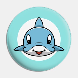 Cute dolphin smiling Pin