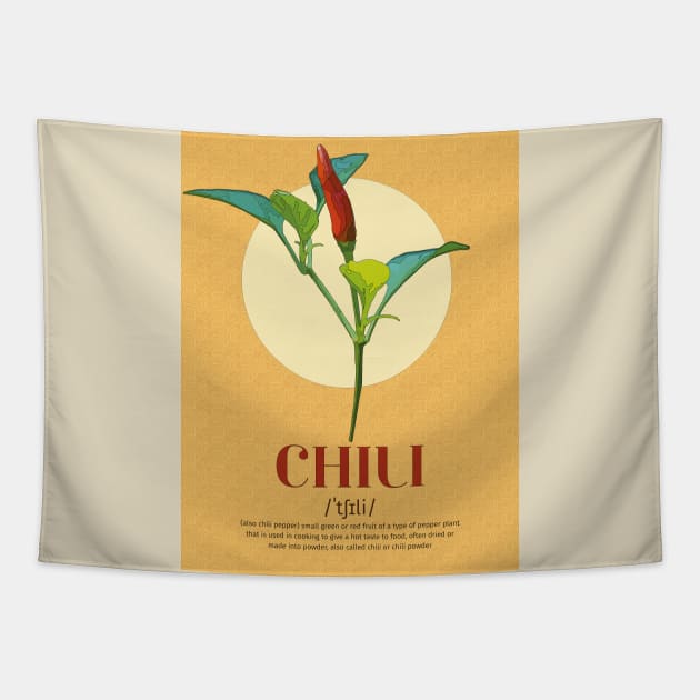 Chili Kitchen Posterart #01 Tapestry by FlyingMashedPotato