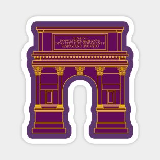 Arch of Titus (purple) Magnet