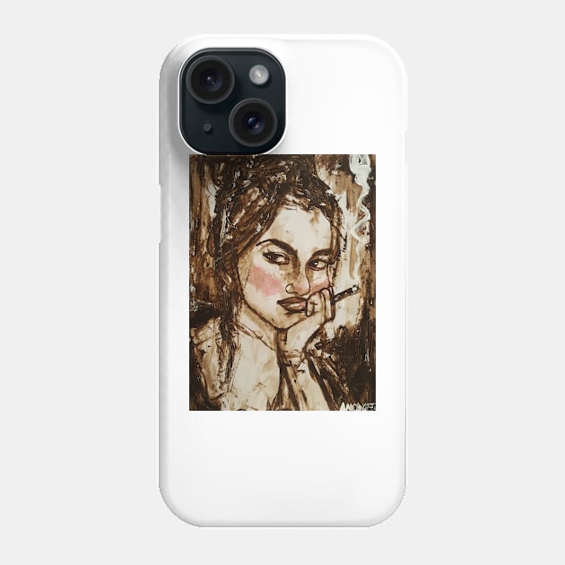 Smoking and posing 5 Phone Case by amoxes