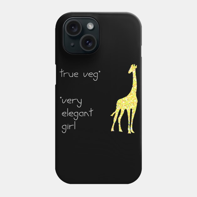 veg giraffa Phone Case by teeco