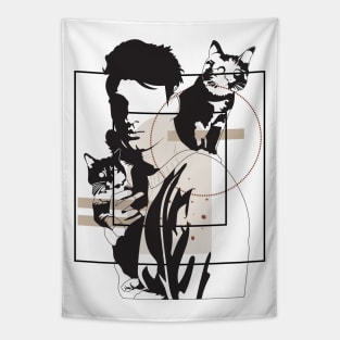 Cat dad version 2 Tapestry