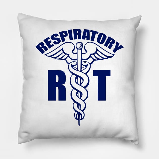 Respiratory Therapist Therapy RT Caduceus Pillow by BDAZ