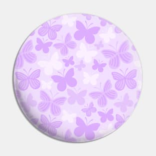 Purple Butterflies Pattern Pin