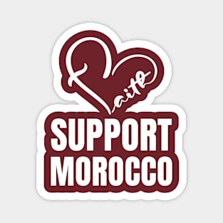 Support Morocco in faith Magnet