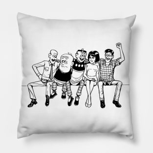 Old Master Q and Friends 2 Pillow