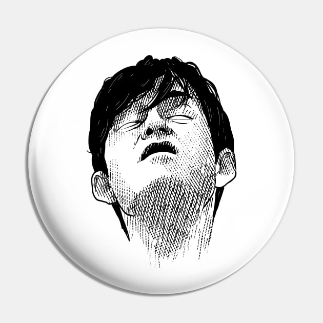 Jarvis Cocker Pulp hand drawing design Pin by ROCKHOPPER