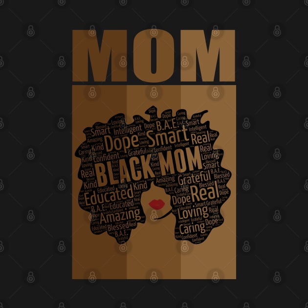 African American Mom Mother's Day Afro by blackartmattersshop