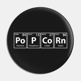 Popcorn (Po-P-Co-Rn) Periodic Elements Spelling Pin