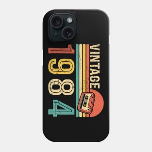 Vintage 1984 40th Birthday Gift Retro Cassette Tape Phone Case