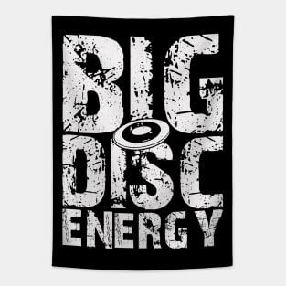 Big Disc Energy Funny Disc Golf Player Tapestry