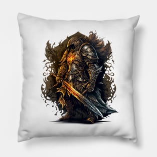 The Graffiti Knight Pillow