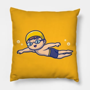 Cute People Swimming Pillow