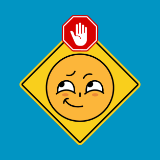 Alert Warning Facial Emoji Expressions #5 T-Shirt
