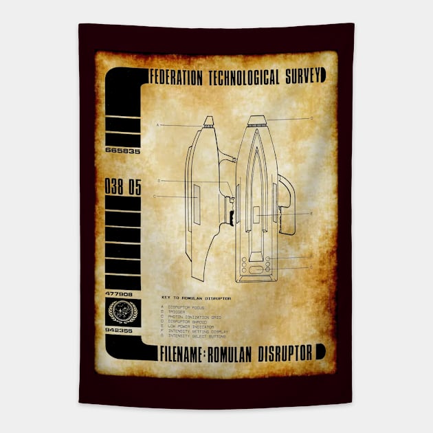 Federation Technological Survey NextGen Alien Weapon Tapestry by Starbase79