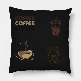 Coffee Variety Sticker Pack Pillow