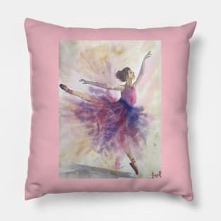 Gauzy ballet dancer Pillow