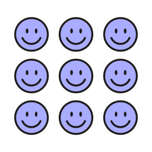 Blue emoji sticker pack T-Shirt