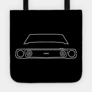 1973 AMC Javelin classic car outline graphic (white) Tote