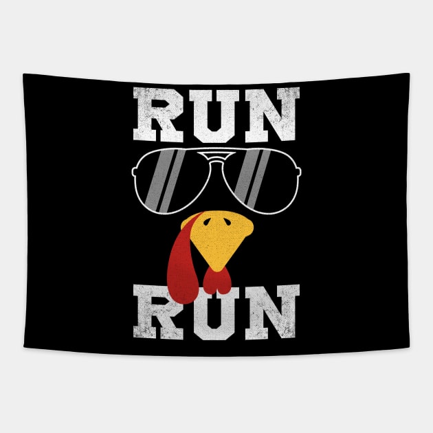 Turkey Run Thanksgiving Trot Squad Running Turkey Trot Tapestry by antrazdixonlda