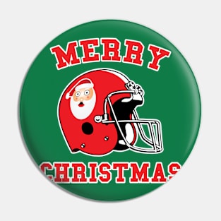 Surprised Santa 80s Profile Helmet Pin