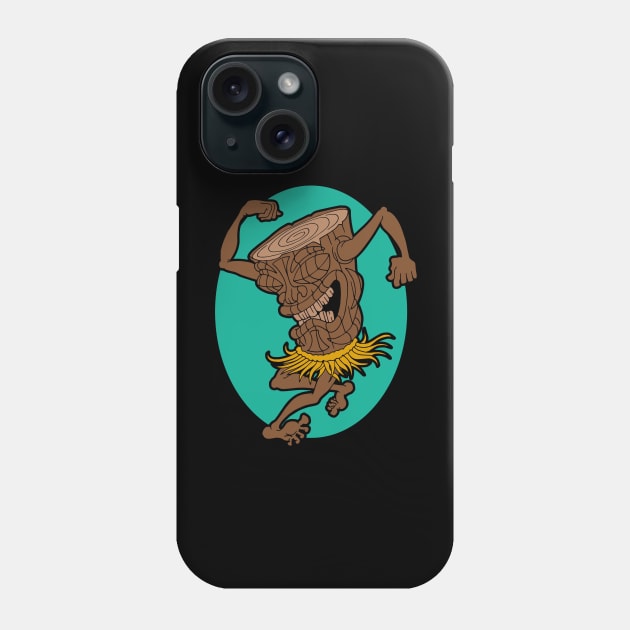 Skankin Tiki Phone Case by artwork-a-go-go