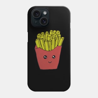 Hand drawn french fries love food Phone Case