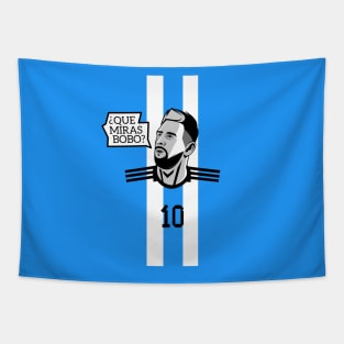 Que Miras Bobo - Messi #10 - ARG 22 Football Tapestry