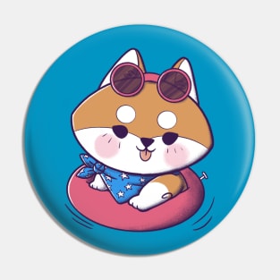 Summer Puppy Pin