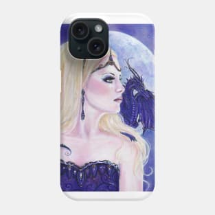 Adelina and the dragons moon by Renee Lavoie Phone Case