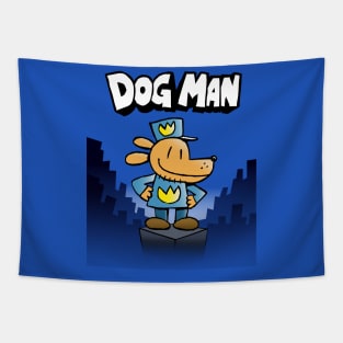 Dog Man Tapestry