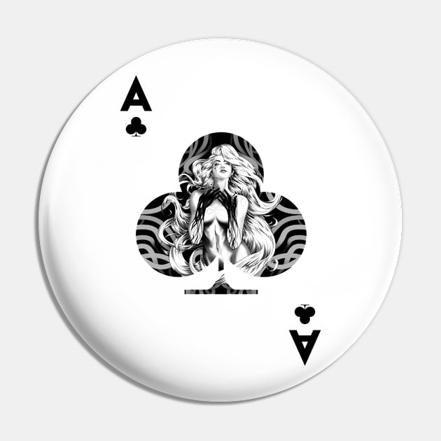 Ace of Clubs Pin by maxgunner44