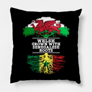 Welsh Grown With Senegalese Roots - Gift for Senegalese With Roots From Senegal Pillow