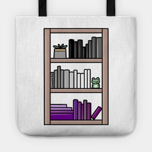 Subtle Asexual Pride Bookcase Tote