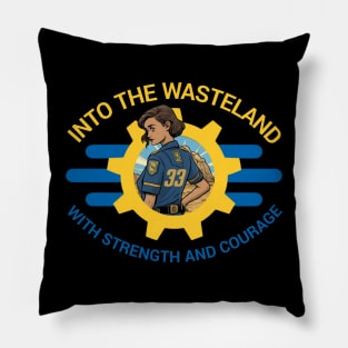 Vault 33's Hero Emerges - Courage Lead the Way Pillow