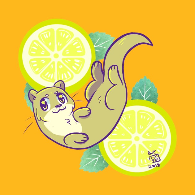 Lemon Otter Splash by LeafBunnyStudios