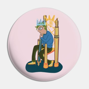 King of Swords Pin