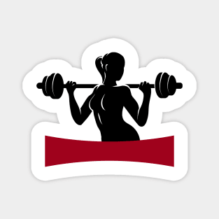 Fitness Center or Gym Emblem Magnet