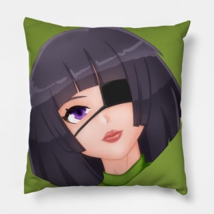 eye patch girl Pillow