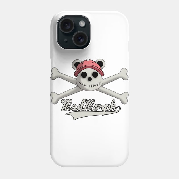 Skeleton Bear - Skull & Crossbones Phone Case by MadMorph