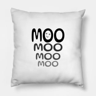 Moo Moo Moo - Cozy Vibes Pillow