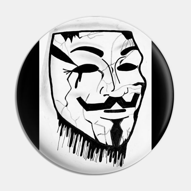 Mira Taylor Anonymous Mask Pin