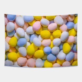 Colorful Candy Chocolate Eggs Photograph Circle Tapestry