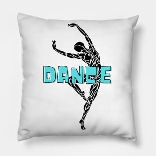 Dance Sport Dancer Silhouette Artwork Pillow