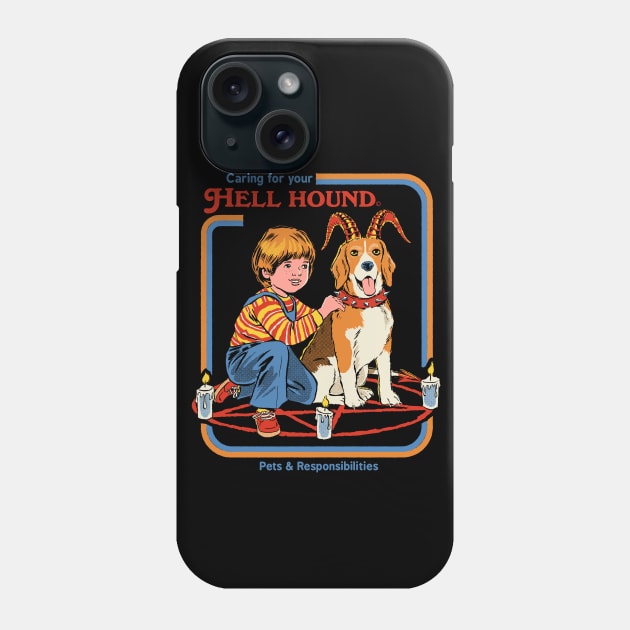 Caring For Your Hell Hound Phone Case by Steven Rhodes