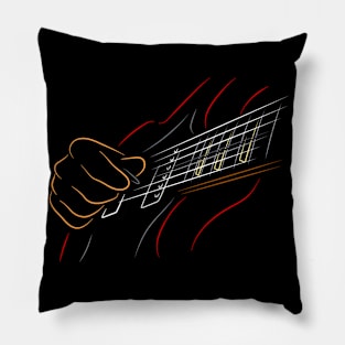 Guitar Playing Right Hand Pillow