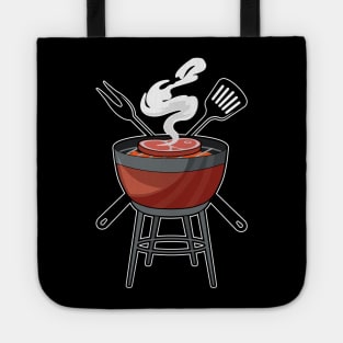 Grill with Meat fork & Spatula Tote