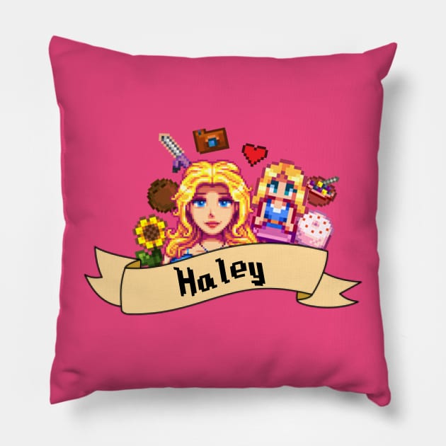 Haley Stardew Valley Pillow by LavenderLilypad