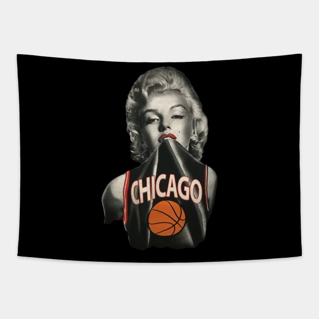 Marilyn Monroe Chicago Tapestry by botokgetuk