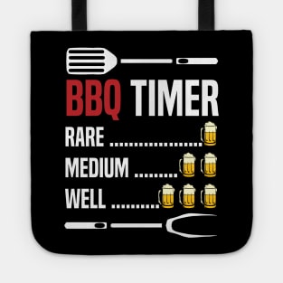 funy vintage bbq timer with beer timer for grilling meat beef pork and brisket for grill master Tote